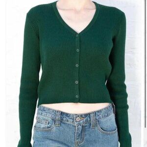 Brandy Melville Green Shannon Cardigan